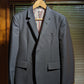 Thom Browne Navy Wool Mohair RWB Selvedge Blazer