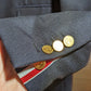 Thom Browne Navy Wool Mohair RWB Selvedge Blazer